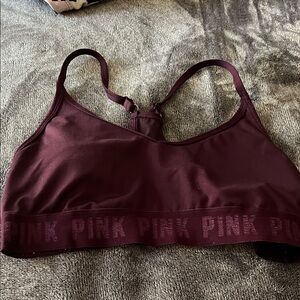 PINK Victoria's Secret Rich Maroon Bra